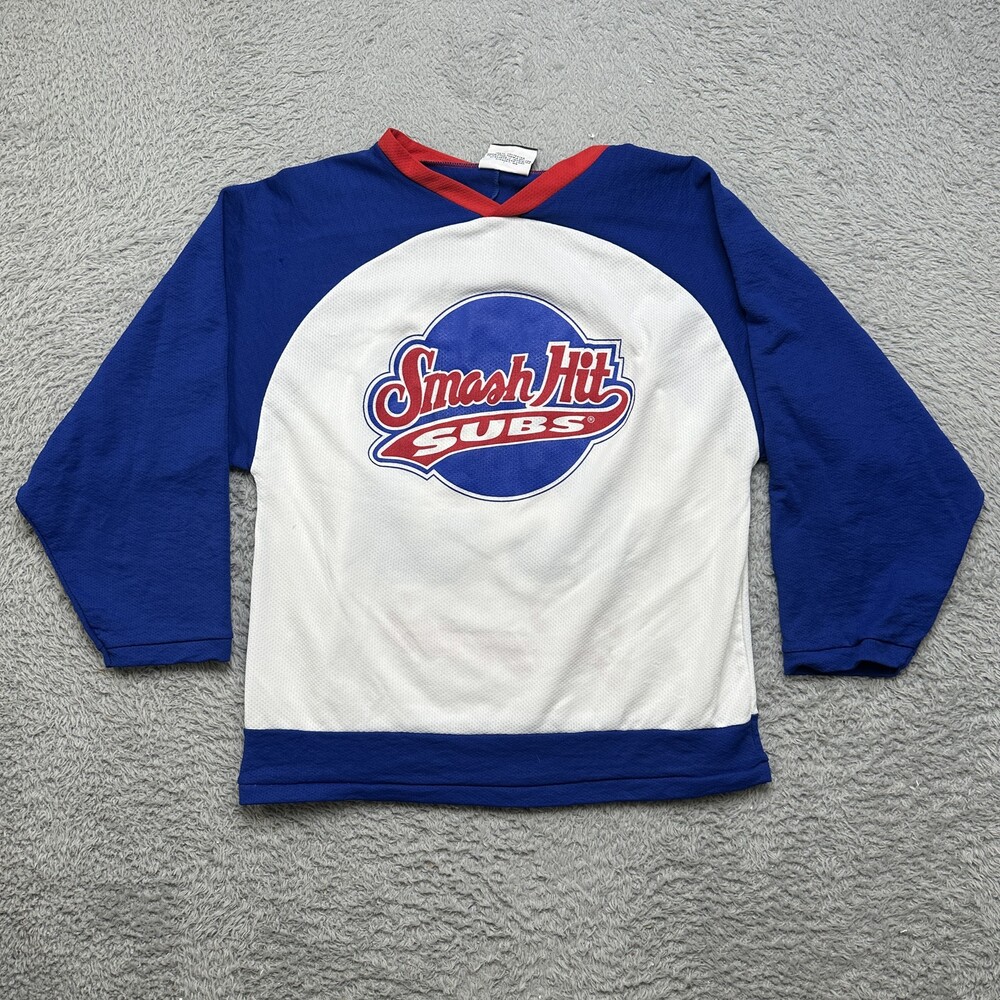 Vintage K1 Hockey Jersey Unisex Small Blue White Smash Hit Subs 23